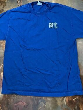 Old Guys Rule Blue Graphic Tee